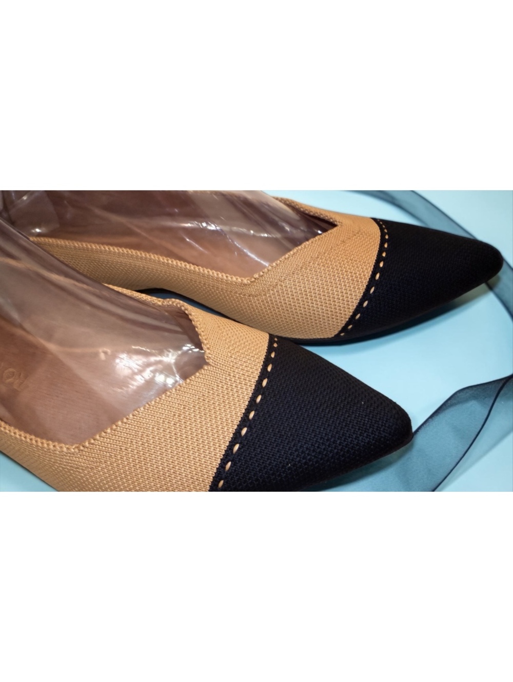 Rothy's The Point II Camel Captoe Flats - Size 9.5 (Excellent NWOB Condition) - Picture 4 of 10
